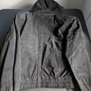 Code Zero | Jackets & Coats | Vintage Code Zero Black Suede Leather ...